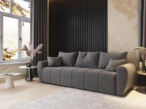 Masseno Sofa MADISON z funkcją spania i pojemnikiem na pościel, Rozkładana sofa - Jasnoszary, SAWANA 21