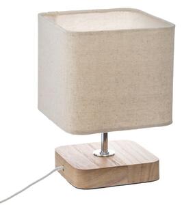 Lampa stołowa z kwadratowym abażurem, 24 cm