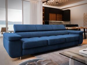 Masseno Sofa MOSINE z funkcją spania, Rozkładana sofa - Granatowy, MONOLITH 77