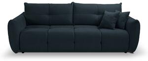 Masseno Sofa MODA z funkcją spania i pojemnikiem na pościel, Rozkładana sofa - Granatowy, WIND 77