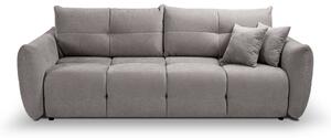 Masseno Sofa MODA z funkcją spania i pojemnikiem na pościel, Rozkładana sofa - Beżowy, WIND 82