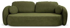 Masseno Sofa AMICO z funkcją spania i pojemnikiem na pościel, Rozkładana sofa - Zielony, ARAGON 39