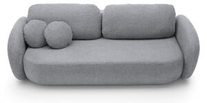 Masseno Sofa AMICO z funkcją spania i pojemnikiem na pościel, Rozkładana sofa - Szary, ARAGON 93