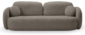 Masseno Sofa AMICO z funkcją spania i pojemnikiem na pościel, Rozkładana sofa - Beżowy, ABRIAMO 1