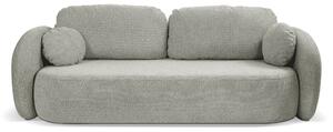 Masseno Sofa AMICO z funkcją spania i pojemnikiem na pościel, Rozkładana sofa - Jasnoszary, ARAGON 83