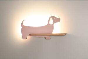 Kinkiet DOG różowy LED 1x5W 250lm wym:18,5x36,5x12cm IP20 Candellux