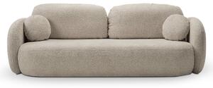 Masseno Sofa AMICO z funkcją spania i pojemnikiem na pościel, Rozkładana sofa - Beżowy, ABRIAMO 2