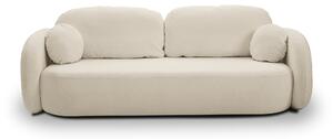 Masseno Sofa AMICO z funkcją spania i pojemnikiem na pościel, Rozkładana sofa - Ecru, SICURO 55