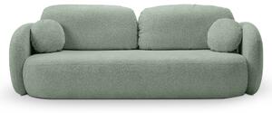 Masseno Sofa AMICO z funkcją spania i pojemnikiem na pościel, Rozkładana sofa - Zielony, ABRIAMO 10
