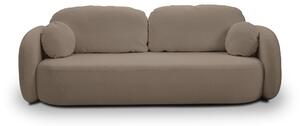 Masseno Sofa AMICO z funkcją spania i pojemnikiem na pościel, Rozkładana sofa - Brązowy, SICURO 45