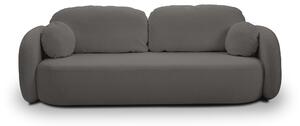 Masseno Sofa AMICO z funkcją spania i pojemnikiem na pościel, Rozkładana sofa - Grafitowy, SICURO 80