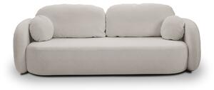 Masseno Sofa AMICO z funkcją spania i pojemnikiem na pościel, Rozkładana sofa - Jasnoszary, SICURO 65