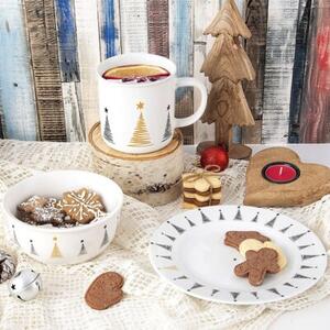 Miseczka porcelanowa świąteczna CHOINKA 13,5 cm, 560 ML