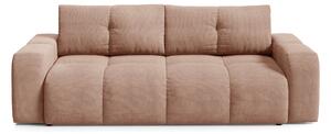Masseno Sofa DUCA z funkcją spania i pojemnikiem na pościel, Rozkładana sofa - Pomarańczowy, CURIO 60