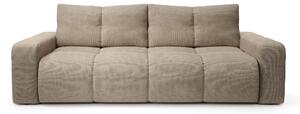 Masseno Sofa DUCA z funkcją spania i pojemnikiem na pościel, Rozkładana sofa - Szary, FLOW 01