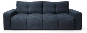Masseno Sofa DUCA z funkcją spania i pojemnikiem na pościel, Rozkładana sofa - Granatowy, FLOW 22