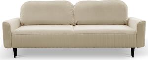 Masseno Sofa FILO z funkcją spania i pojemnikiem na pościel, Rozkładana sofa - Beżowy, VELLUTO 2