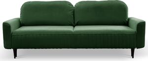 Masseno Sofa FILO z funkcją spania i pojemnikiem na pościel, Rozkładana sofa - Zielony, VELLUTO 10