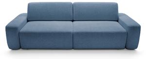 Masseno Sofa VEO z funkcją spania i pojemnikiem na pościel, Rozkładana sofa - Niebieski, RAVEN 86