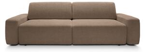 Masseno Sofa VEO z funkcją spania i pojemnikiem na pościel, Rozkładana sofa - Brązowy, RAVEN 45
