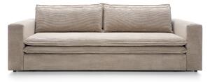 Masseno Sofa SCORZA z funkcją spania i pojemnikiem na pościel, Rozkładana sofa - Beżowy, POSO 100
