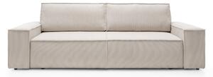 Masseno Sofa ZING z funkcją spania i pojemnikiem na pościel, Rozkładana sofa - Beżowy, POSO 02