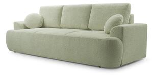 Masseno Sofa FILO z funkcją spania i pojemnikiem na pościel, Rozkładana sofa - Zielony, CORAL 55