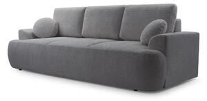Masseno Sofa FILO z funkcją spania i pojemnikiem na pościel, Rozkładana sofa - Szary, CORAL 80
