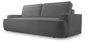 Masseno Sofa SOLO z funkcją spania i pojemnikiem na pościel, Rozkładana sofa - Szary, GERRA 70