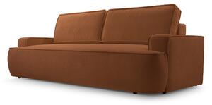 Masseno Sofa SOLO z funkcją spania i pojemnikiem na pościel, Rozkładana sofa - Ceglasty, GERRA 25