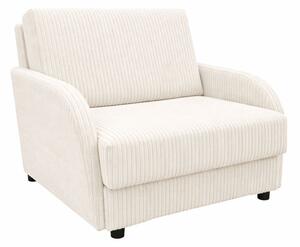Masseno Sofa TIGO z funkcją spania i pojemnikiem na pościel, Rozkładana sofa - Kremowy, POSO 38