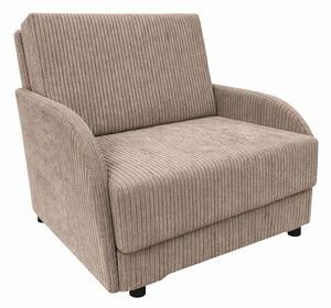 Masseno Sofa TIGO z funkcją spania i pojemnikiem na pościel, Rozkładana sofa - Brązowy, POSO 3