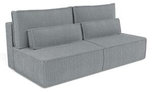 Masseno Sofa LINO z funkcją spania i pojemnikiem na pościel, Rozkładana sofa - Grafitowy, TILIA 90