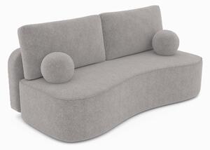 Masseno Sofa ROTONDO z funkcją spania i pojemnikiem na pościel, Rozkładana sofa - Szary, ANTHOLOGY 15