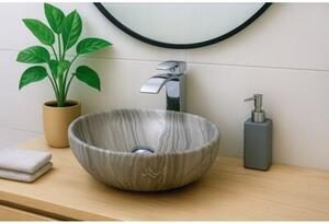 Umywalka nablatowa Estiva TABRIA Marmo Gray marmur szara 48x34x16 cm 1 szt
