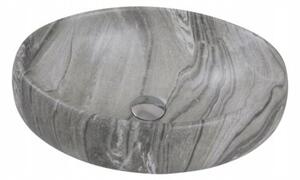Umywalka nablatowa Estiva TABRIA Marmo Gray marmur szara 48x34x16 cm 1 szt