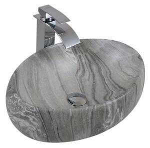 Umywalka nablatowa Estiva TABRIA Marmo Gray marmur szara 48x34x16 cm 1 szt
