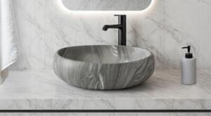 Umywalka nablatowa Estiva TABRIA Marmo Gray marmur szara 48x34x16 cm 1 szt