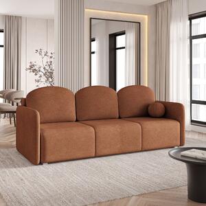 Masseno Sofa SUVI III z funkcją spania i pojemnikiem na pościel, Rozkładana sofa - Miedziany, NEVE 52