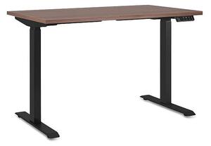 Biurko elektryczne Astra czarny/walnut 140x70