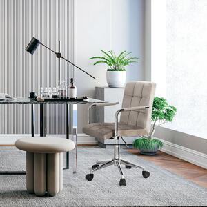 Fotel biurowy Cosmo Arm szary velvet