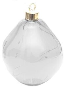 Bombka CHRISTMAS DECORATION Kropla 10 cm Srebrny