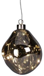 Bombka CHRISTMAS DECORATION Kropla 10 cm Srebrny