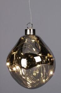Bombka CHRISTMAS DECORATION Kropla 10 cm Srebrny