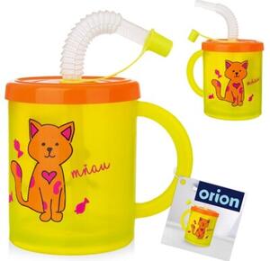 Kubek dla dziecka ze słomką kot 260 ml