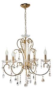 Złota lampa wisząca w stylu glamour - K162-Ekson