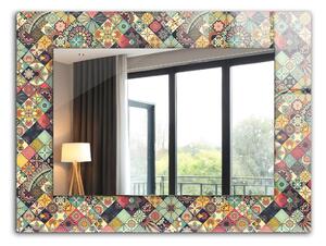 Lustro dekoracyjne Kolorowe wzory patchwork