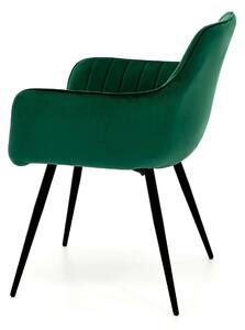 MebleMWM Krzesło tapicerowane DC0082-2 zielony welur
