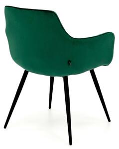 MebleMWM Krzesło tapicerowane DC0082-2 zielony welur