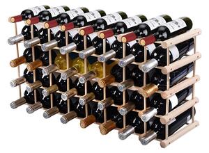 Drewniany stojak na wino na 36-40 butelek